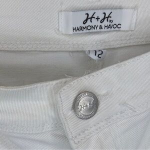 H&H (Harmony & Havoc White Skinny Jeans with Stretchy Fit shirt Size 12